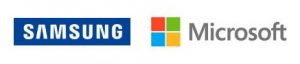 Image of Samsung and Microsoft Logo