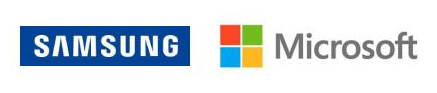 Image of Samsung and Microsoft Logo