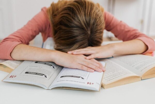 image of stressed student